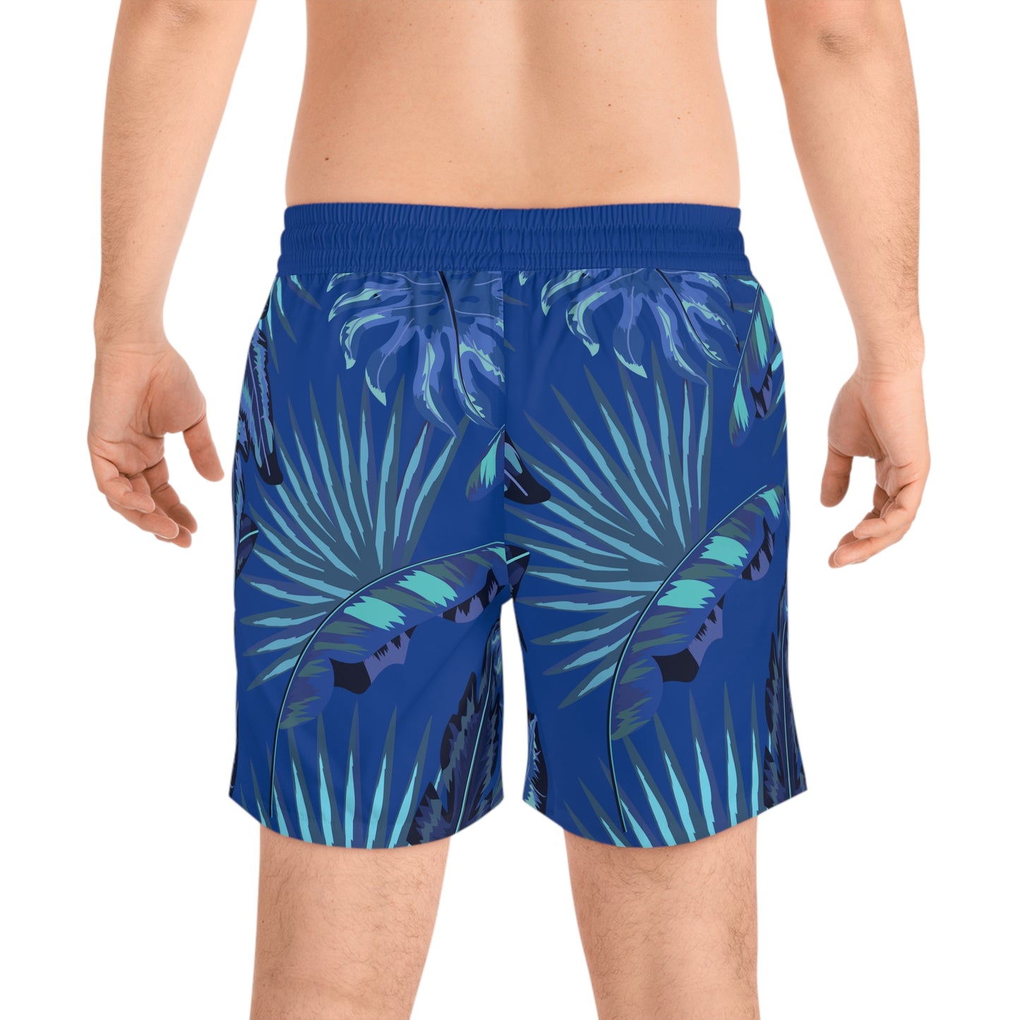 Surf Safari - Men's Mid-Length Swim Shorts - Blue