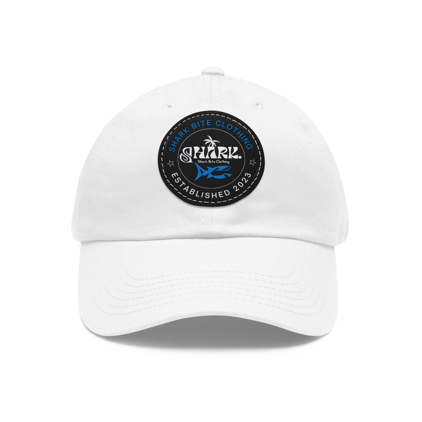 Shark - Hat with Leather Patch (Round)