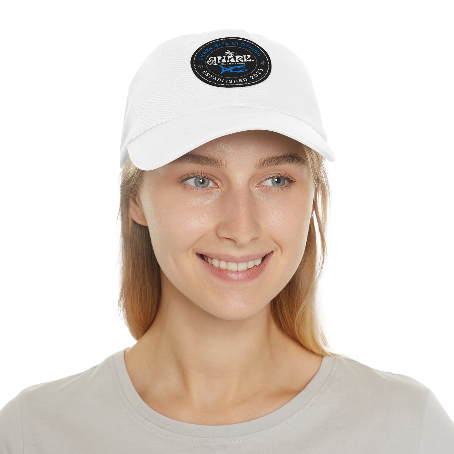 Shark - Hat with Leather Patch (Round)