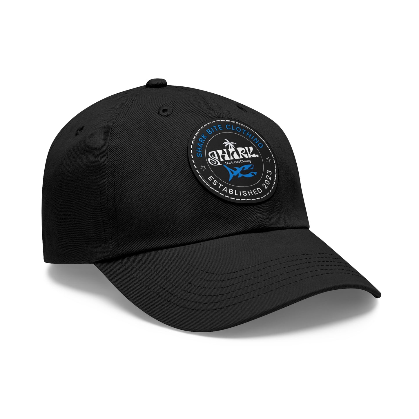 Shark - Hat with Leather Patch (Round)