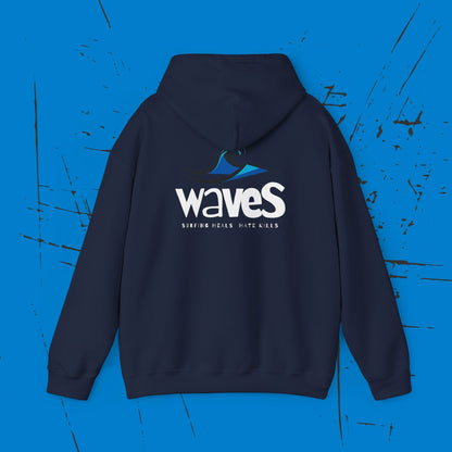 Waves -  Men's  Heavy Blend Hooded Sweatshirt