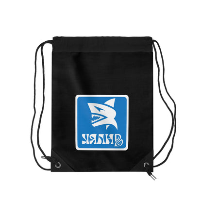 Mako  Drawstring Bag - Black