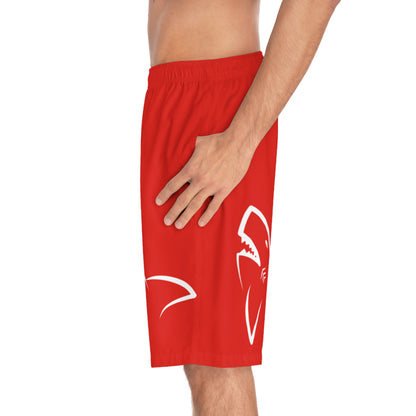 Bite Bash -  Men's Board Shorts -  Red