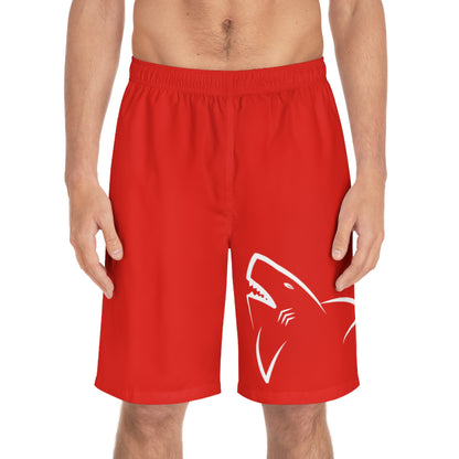 Bite Bash -  Men's Board Shorts -  Red