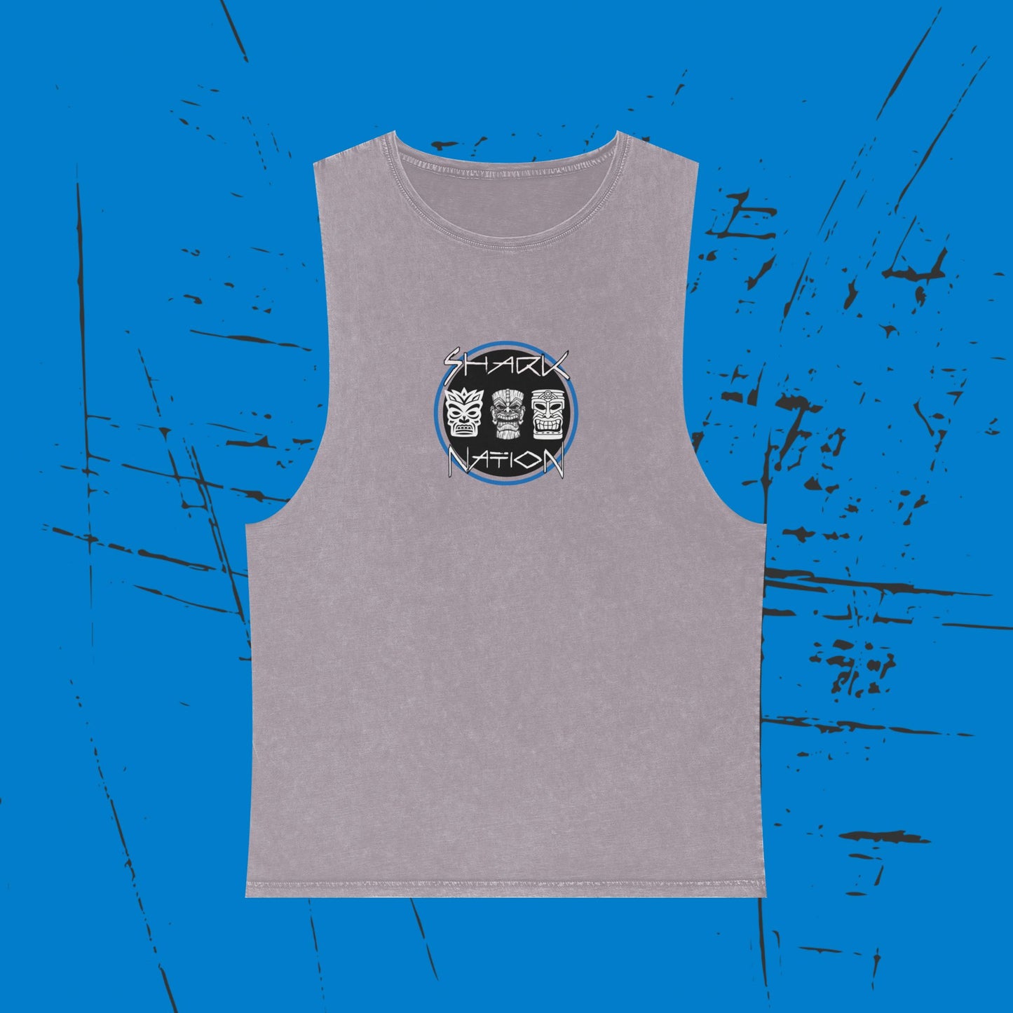 Shark Nation Stonewash Tank Top