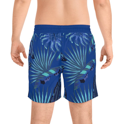 Surf Safari - Men's  Mid-Length Swim Shorts - Blue