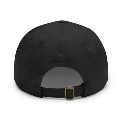 Sun Streak -  Hat with Leather Patch (Round)