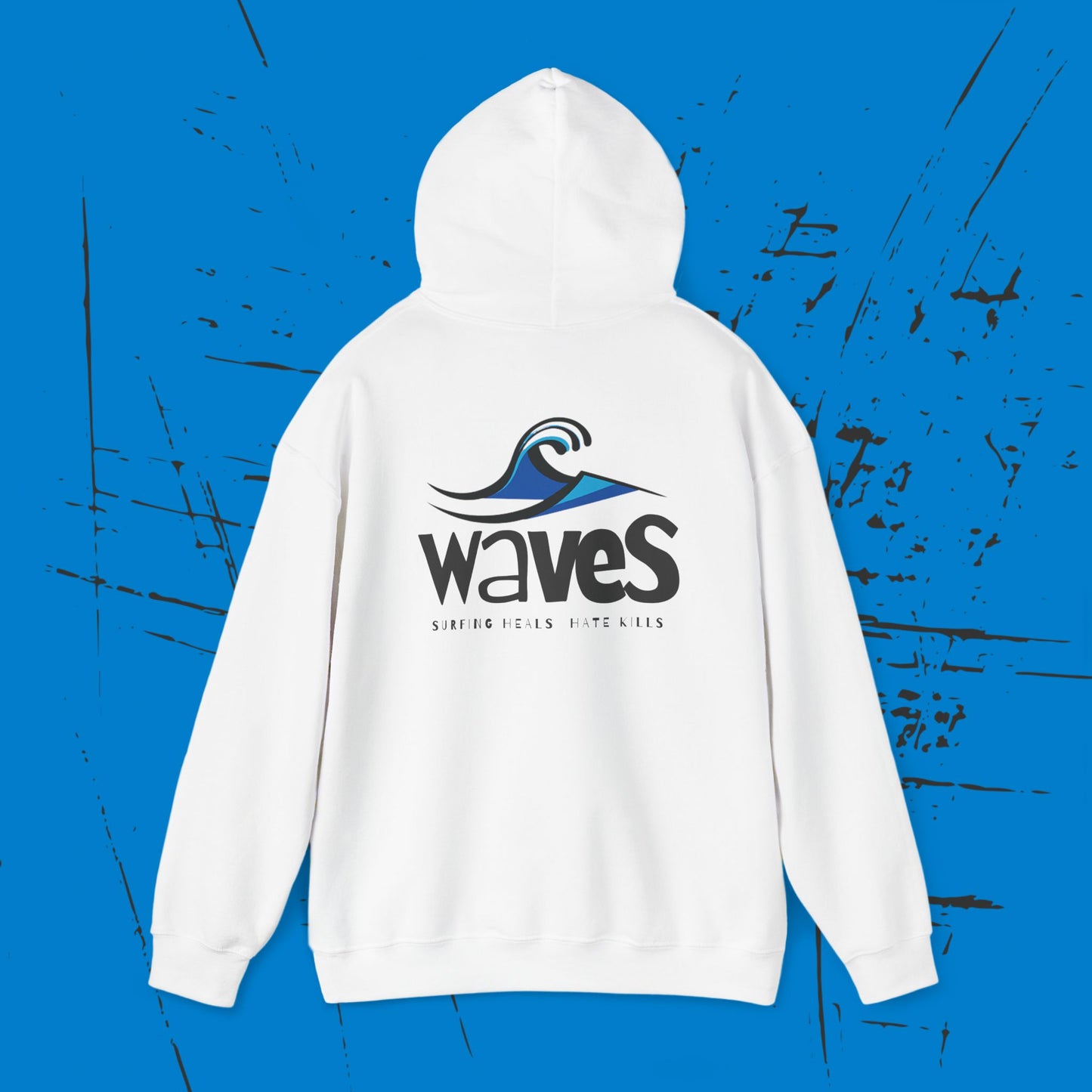 Waves -  Men's  Heavy Blend Hooded Sweatshirt