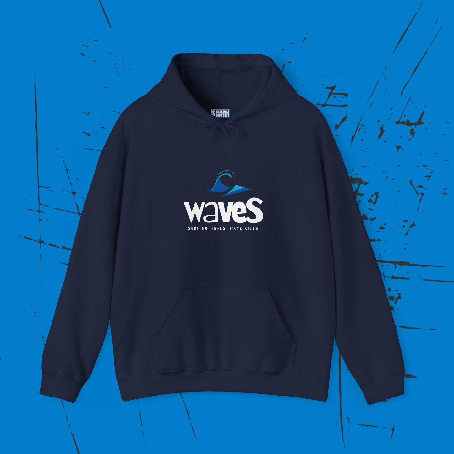 Waves -  Men's  Heavy Blend Hooded Sweatshirt