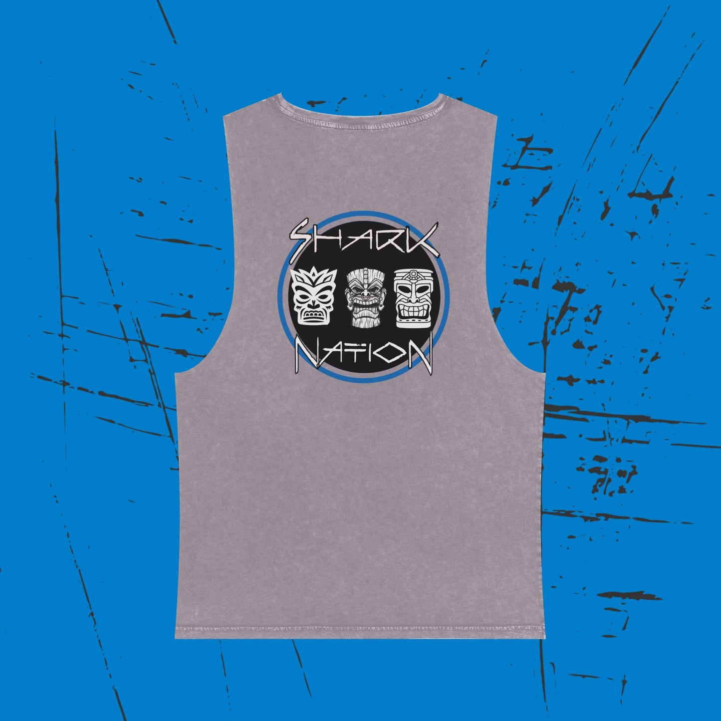 Shark Nation Stonewash Tank Top