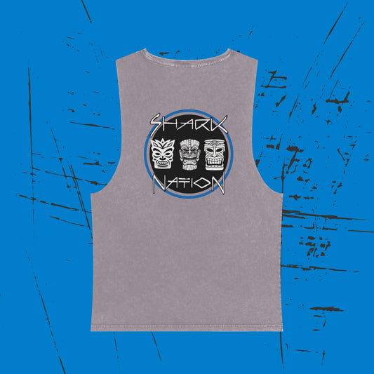 Shark Nation Stonewash Tank Top