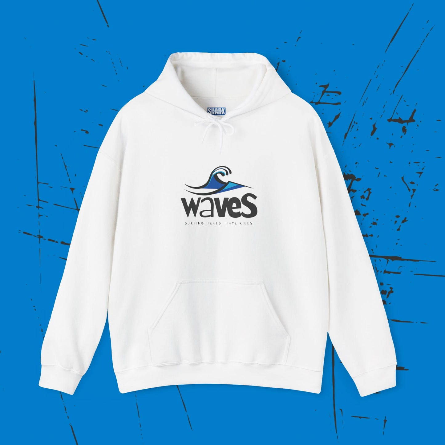 Waves -  Men's  Heavy Blend Hooded Sweatshirt