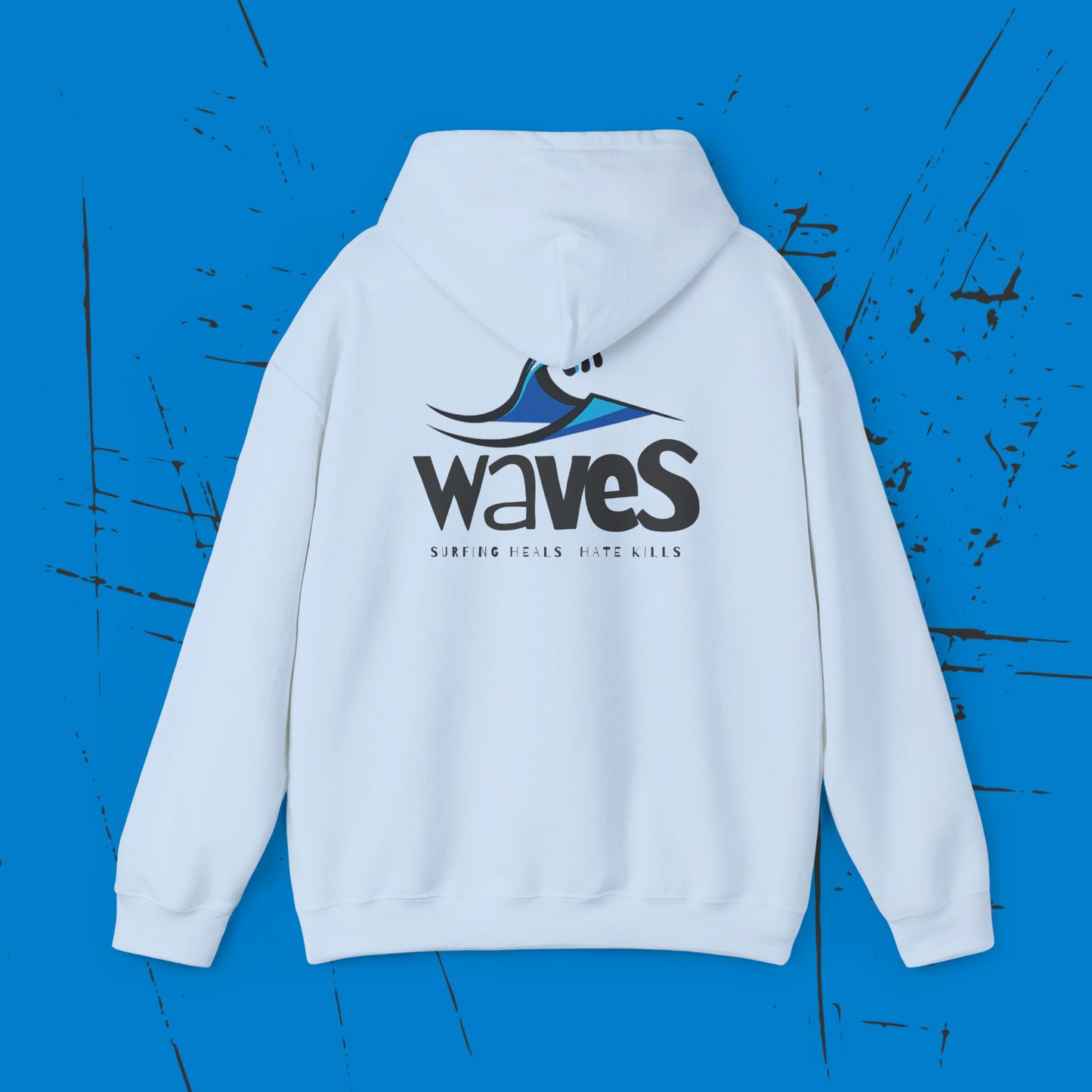 Waves -  Men's  Heavy Blend Hooded Sweatshirt