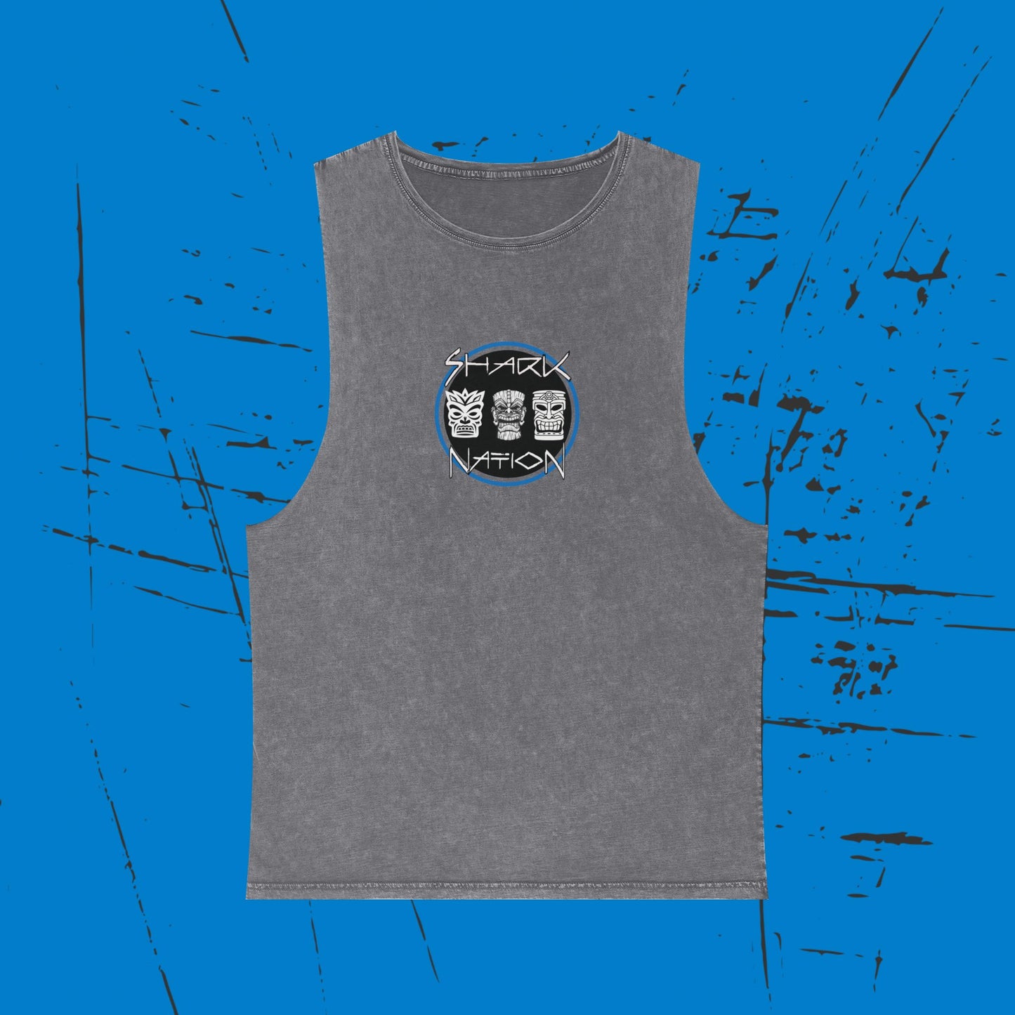 Shark Nation Stonewash Tank Top