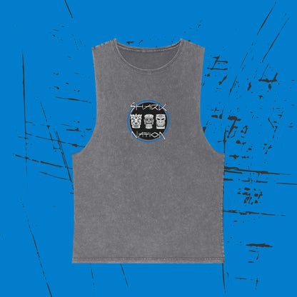 Shark Nation Stonewash Tank Top