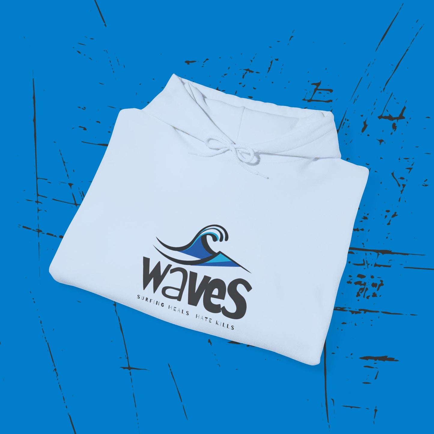 Waves -  Men's  Heavy Blend Hooded Sweatshirt