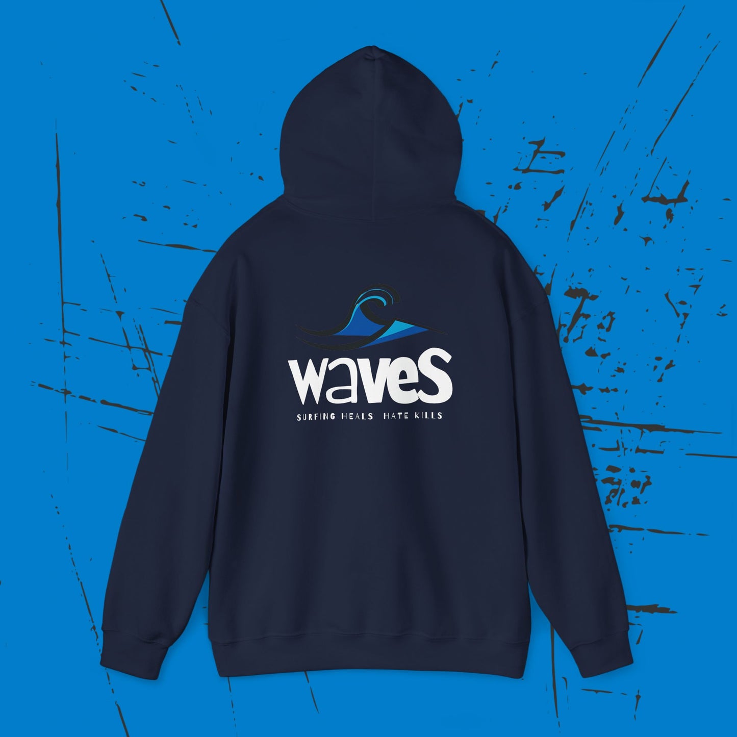 Waves -  Men's  Heavy Blend Hooded Sweatshirt