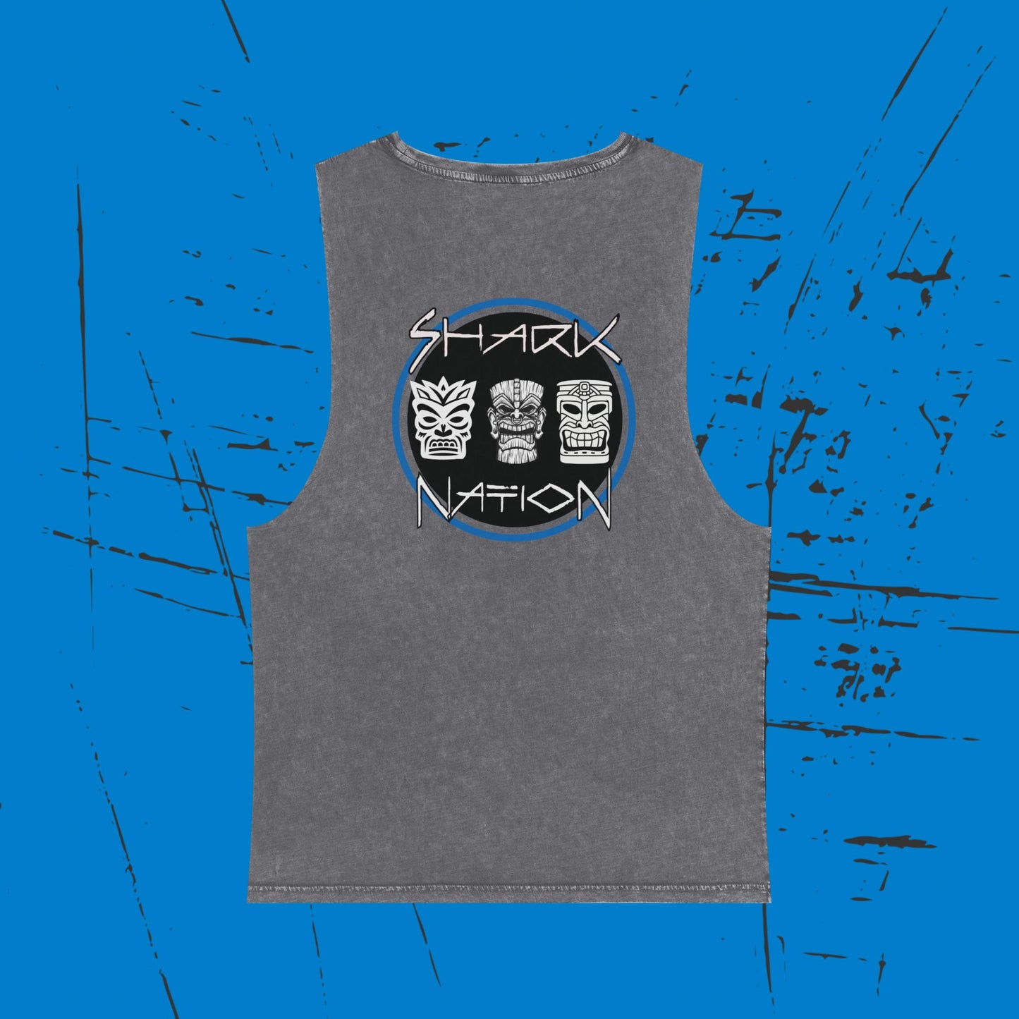 Shark Nation Stonewash Tank Top