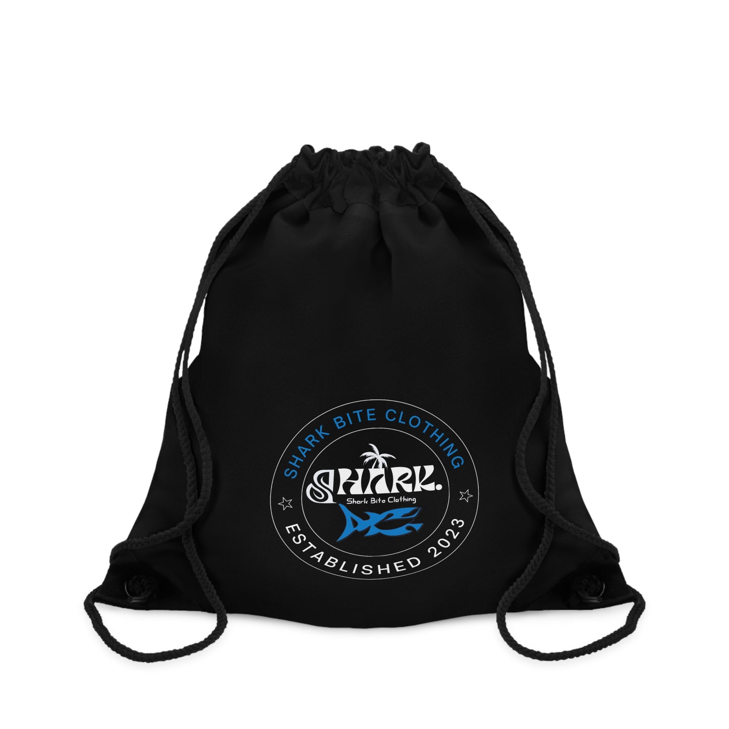 Surf Sleek  Drawstring Bag - Black