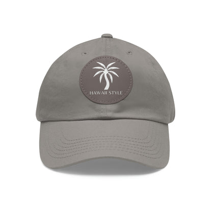 Shark Bite Clothing - Hawaii Style Hat - Palm - with Leather Patch (Round)