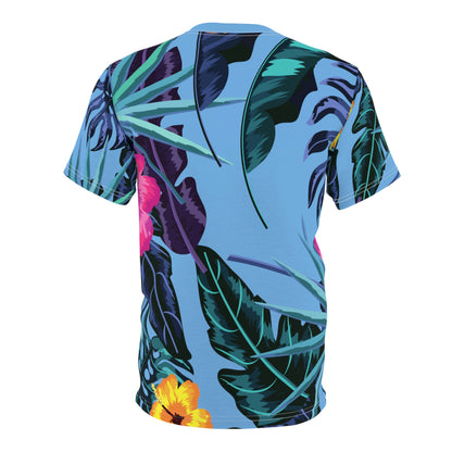 Men's floral Print Tee - Blue