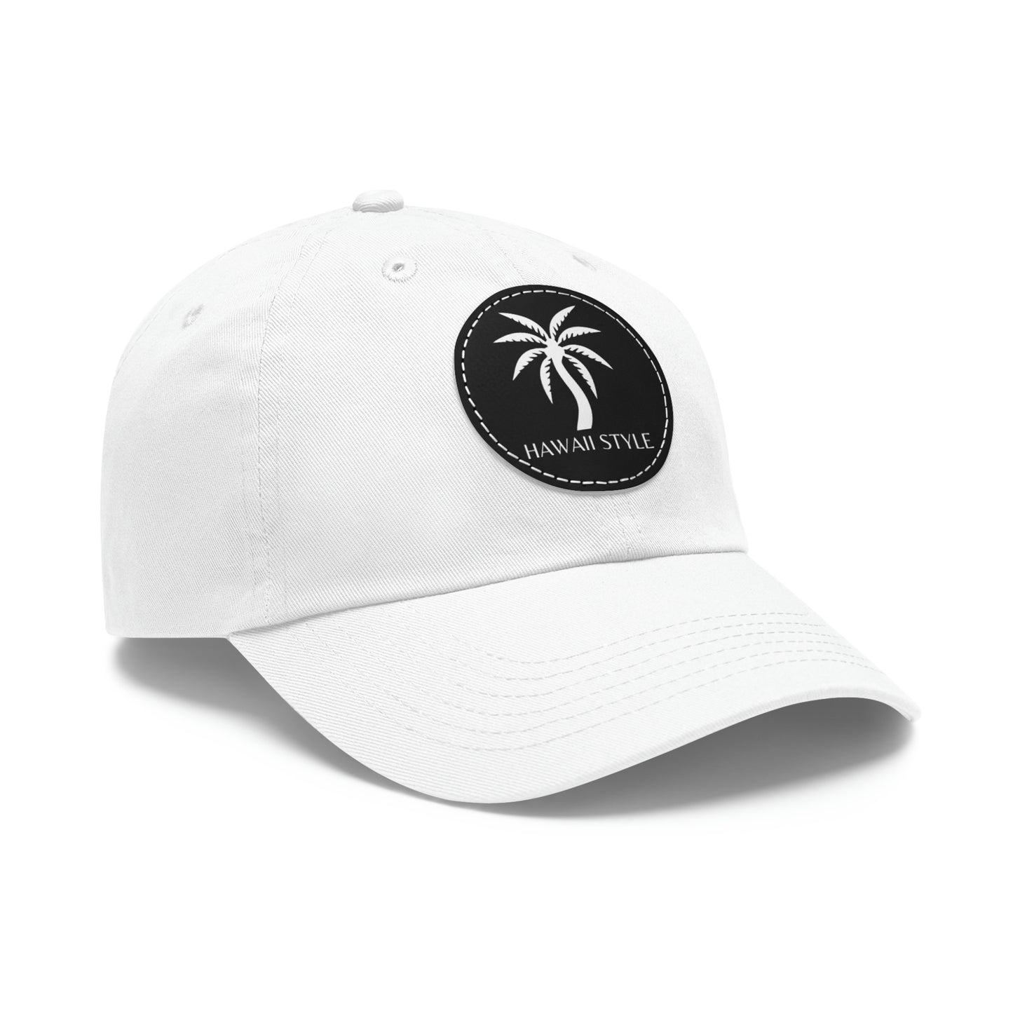 Shark Bite Clothing - Hawaii Style Hat - Palm - with Leather Patch (Round)