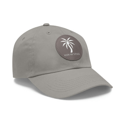 Shark Bite Clothing - Hawaii Style Hat - Palm - with Leather Patch (Round)