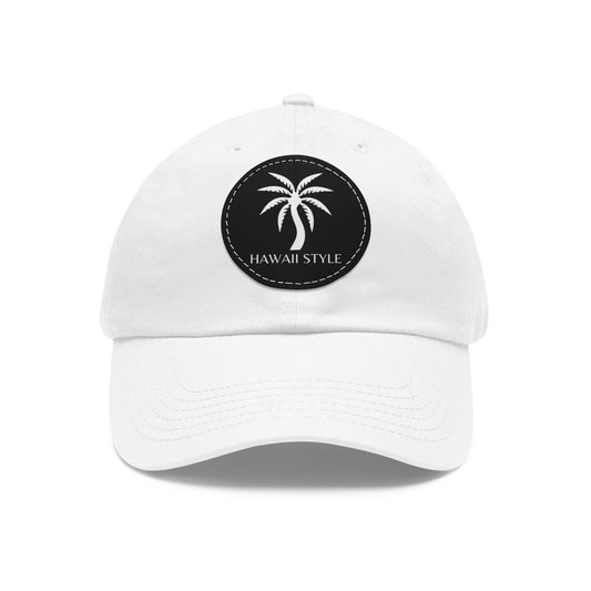 Shark Bite Clothing - Hawaii Style Hat - Palm - with Leather Patch (Round)