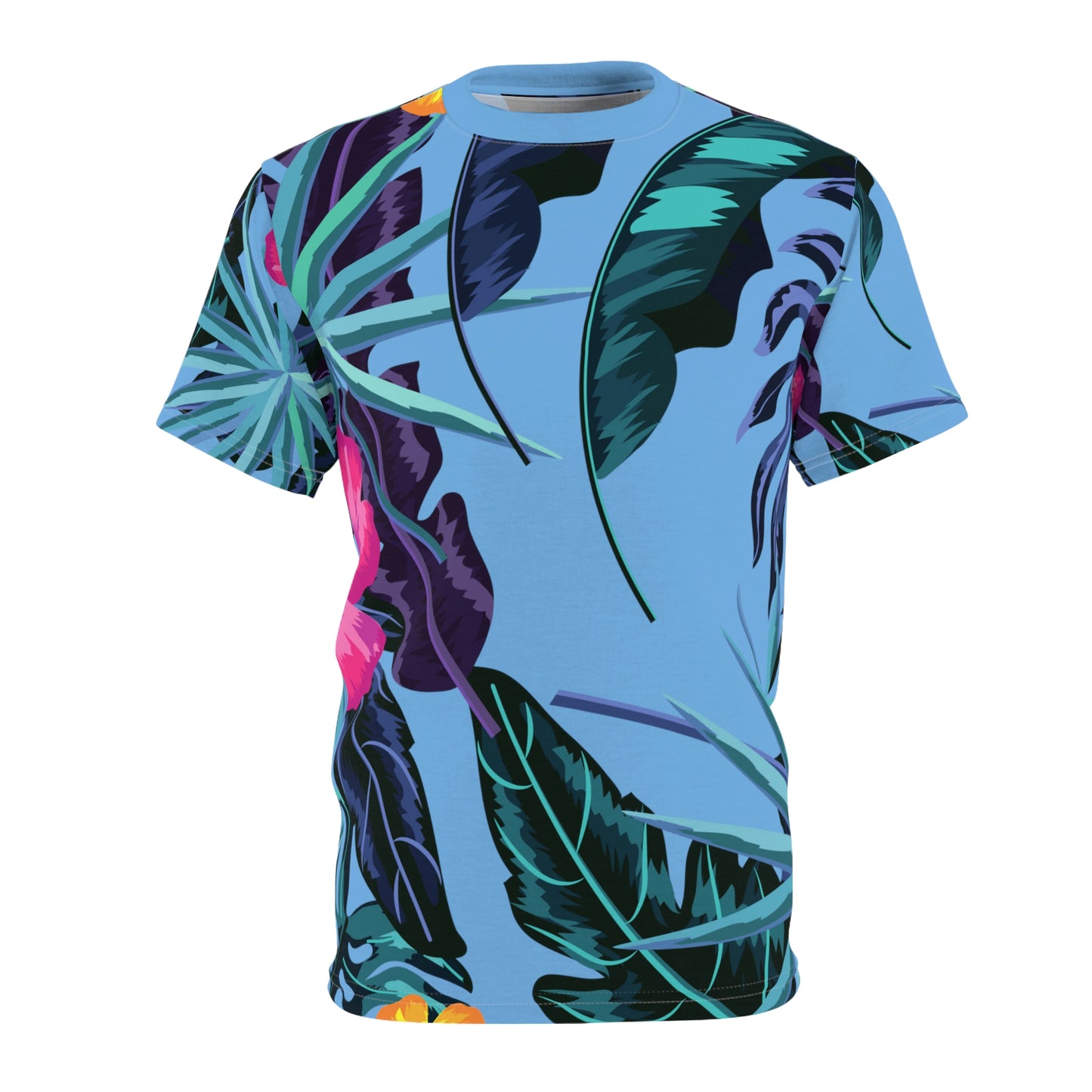 Men's floral Print Tee - Blue