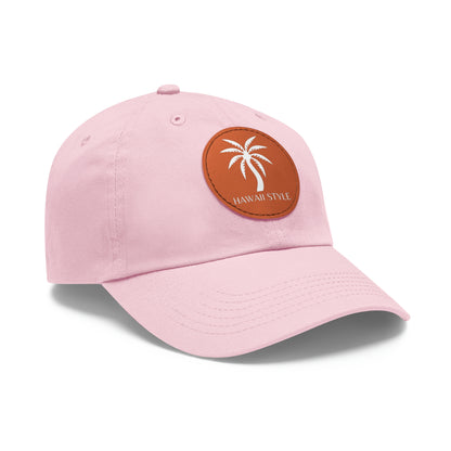 Shark Bite Clothing - Hawaii Style Hat - Palm - with Leather Patch (Round)