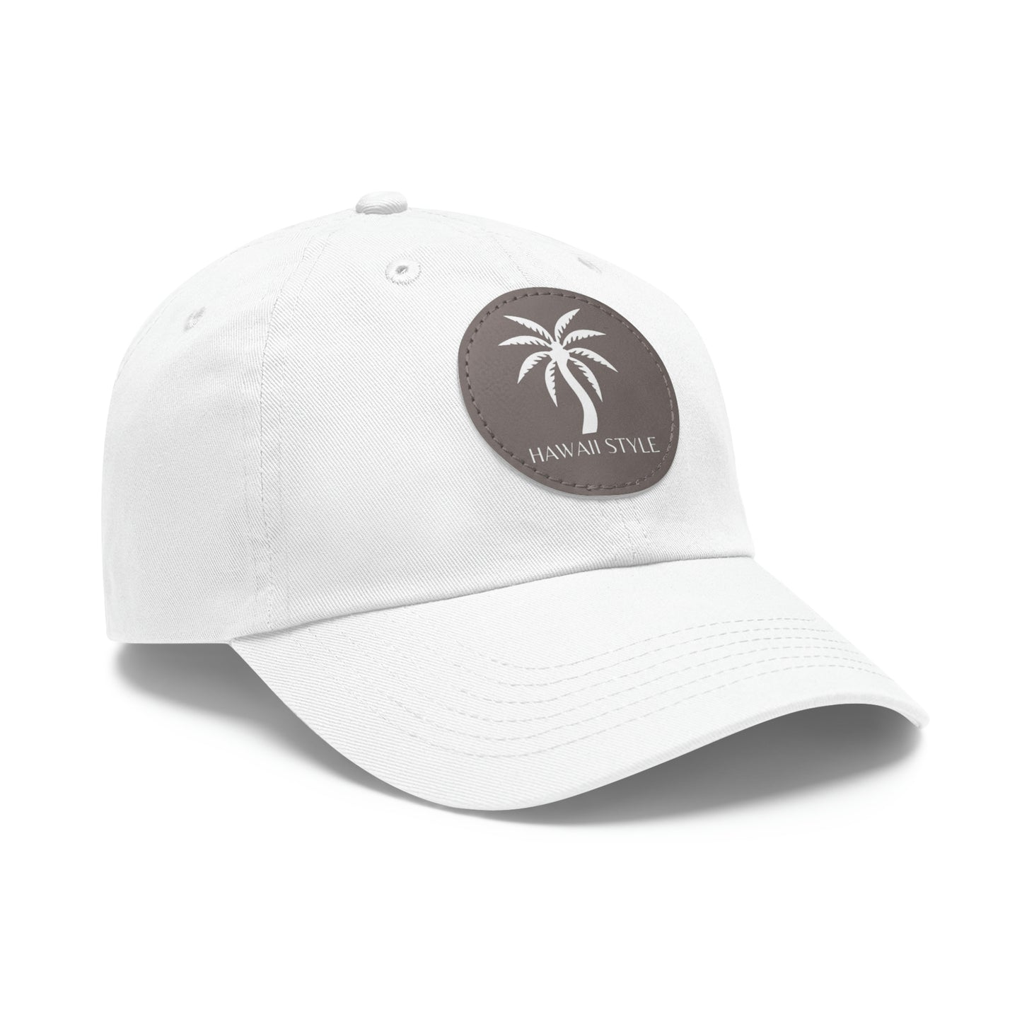 Shark Bite Clothing - Hawaii Style Hat - Palm - with Leather Patch (Round)