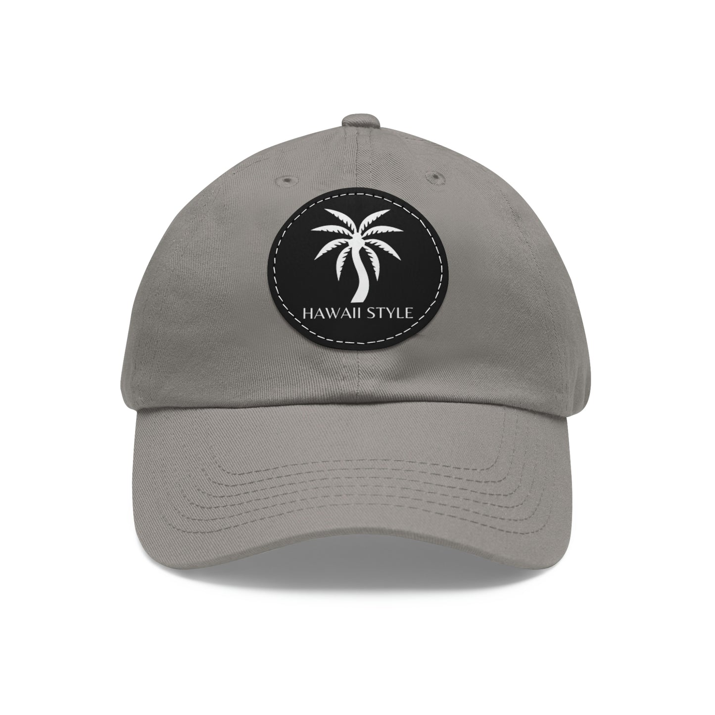 Shark Bite Clothing - Hawaii Style Hat - Palm - with Leather Patch (Round)