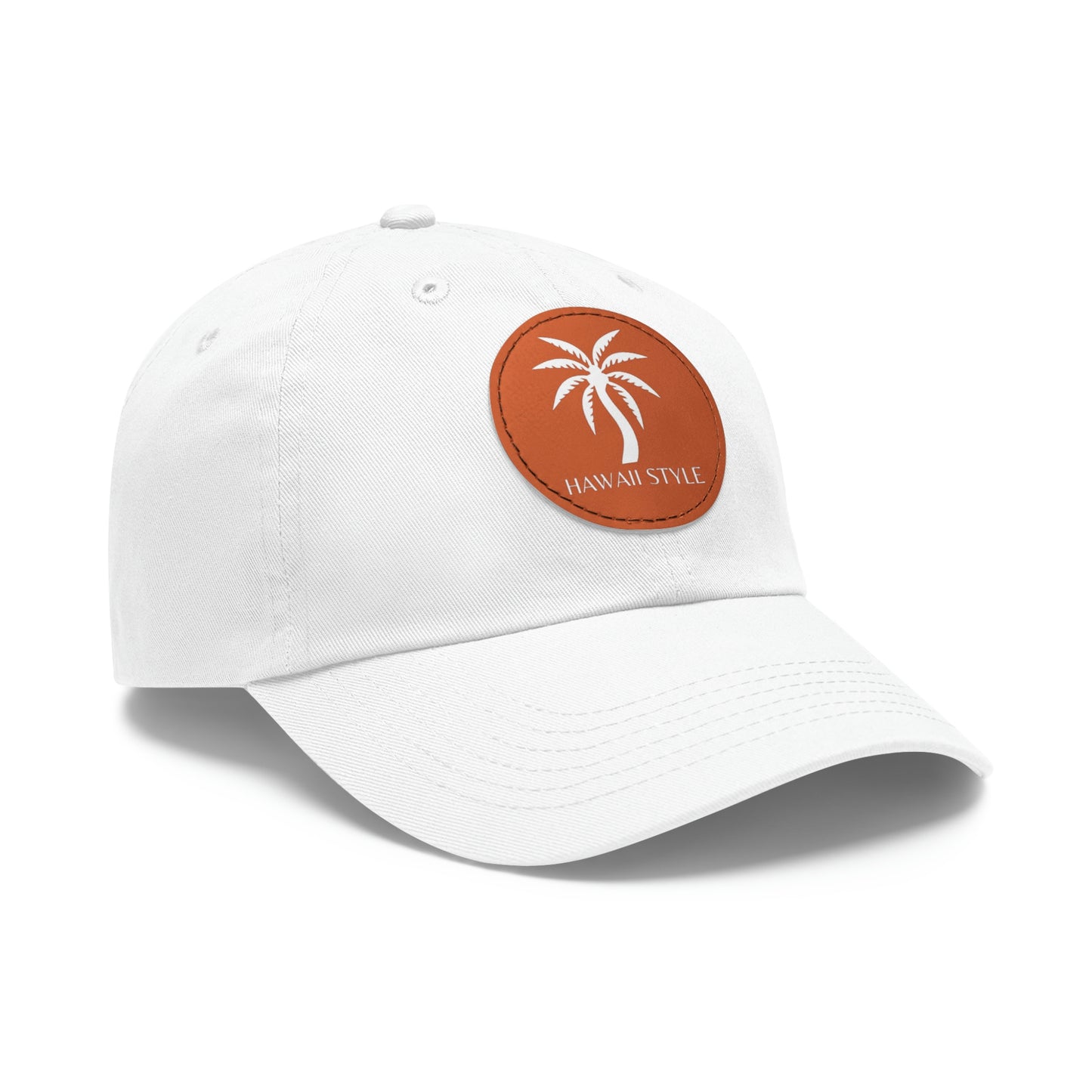 Shark Bite Clothing - Hawaii Style Hat - Palm - with Leather Patch (Round)