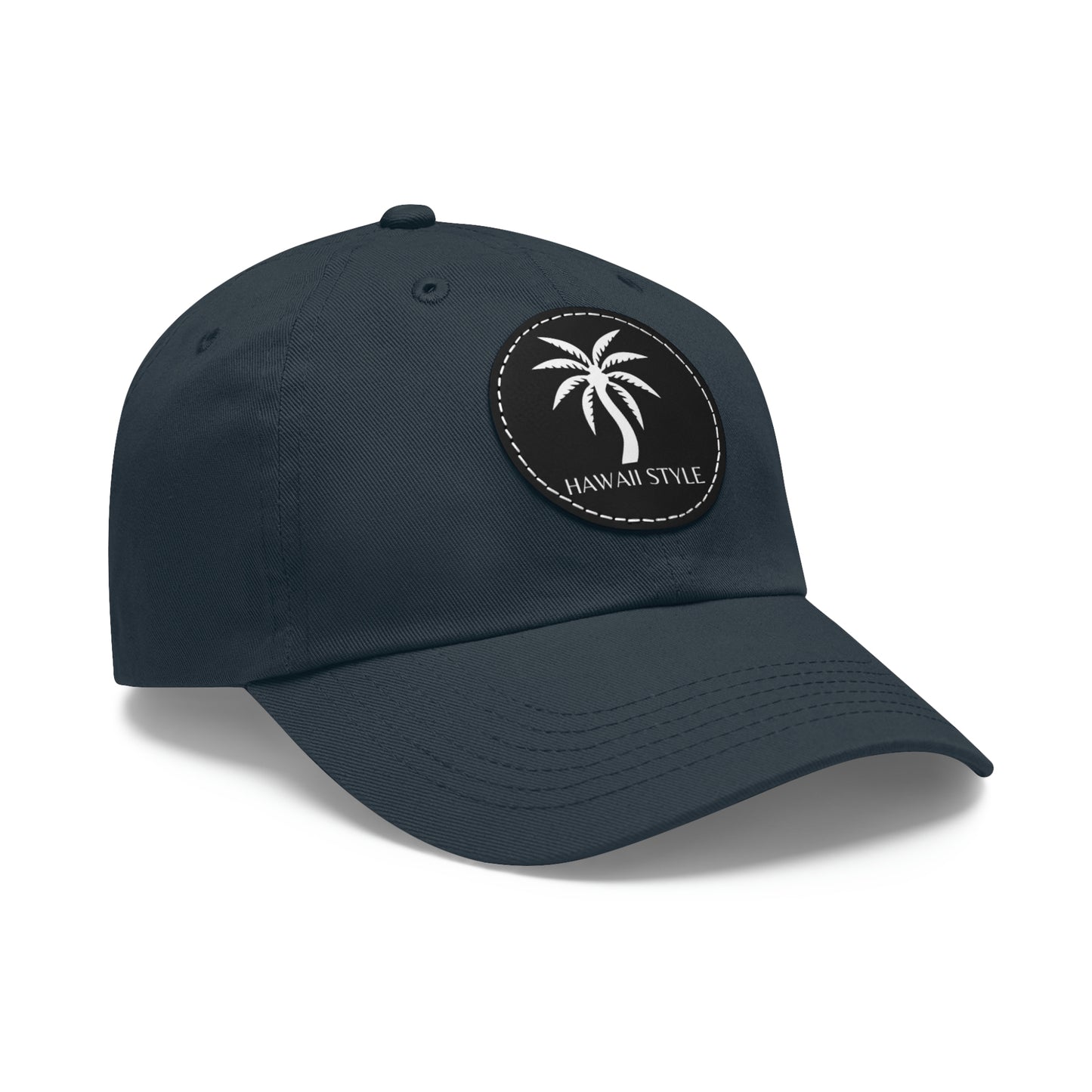 Shark Bite Clothing - Hawaii Style Hat - Palm - with Leather Patch (Round)