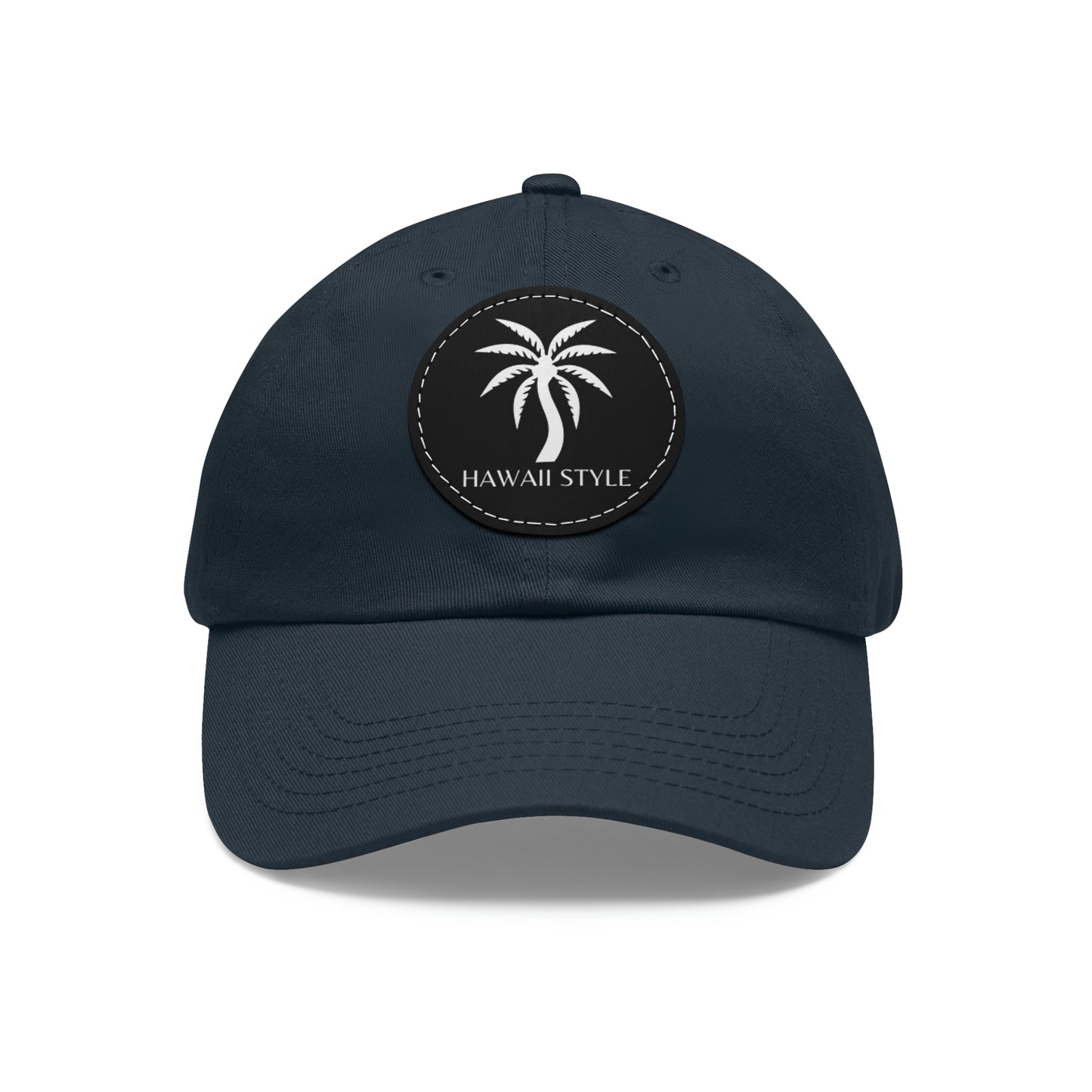 Shark Bite Clothing - Hawaii Style Hat - Palm - with Leather Patch (Round)