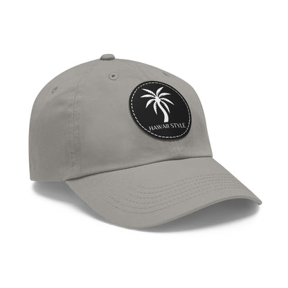 Shark Bite Clothing - Hawaii Style Hat - Palm - with Leather Patch (Round)